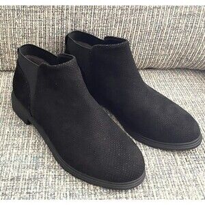 Dr. Scholl's Women's Nonstop Faux Suede Ankle Boot - Black - Size 7M